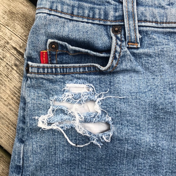 NYDJ Distressed Denim Shorts - Picture 2 of 6